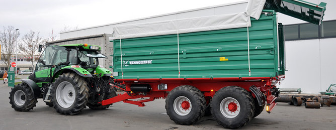 Tandem-Dreiseitenkipper TDK 2000 von Farmtech